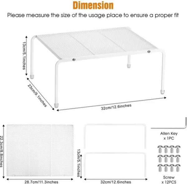 Unyqoos® Metalen keukenorganizer set van 3 stuks voor efficiënt opbergen en indelen