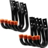 Unyqoos® Set van 10 robuuste stalen opberghaken voor wandmontage in garage
