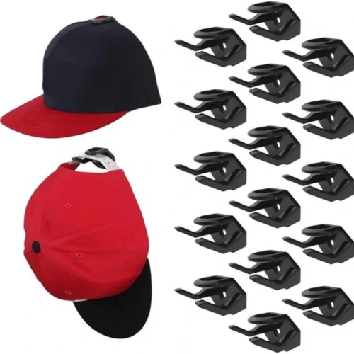 P-87213586298120-20260406121527.webp Unyqoos® Set van 16 ruimtebesparende wandhouders voor hoeden en accessoires