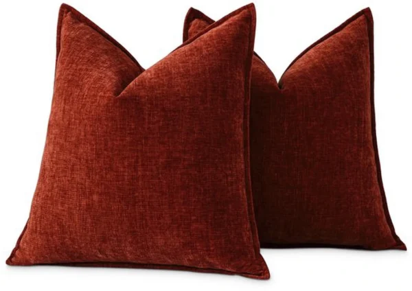 Unyqoos® Zachte chenille kussenhoezen set voor woonkamer en slaapkamer decoratie