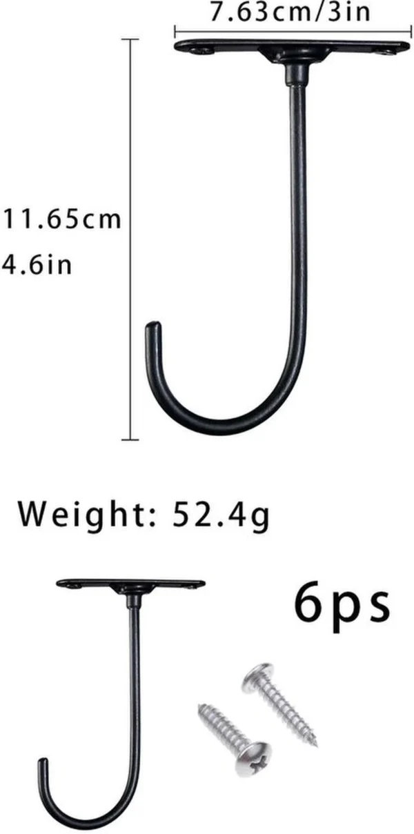 P-87213586353252-20260406121549.webp Unyqoos® Set van 6 draaibare metalen haken voor hangende bananen in de keuken