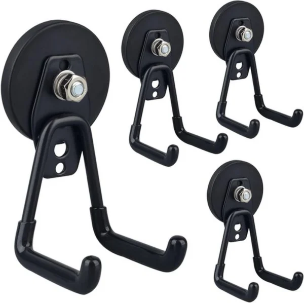 P-87213586743550-20260406121725.webp Unyqoos® Set van vier multifunctionele magnetische haken met antislip voor binnen en buiten