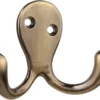 P-87213586749280-20260406115717.webp Unyqoos® Set van 6 dubbele wandhaken met antieke messing afwerking