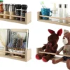 Unyqoos® Houten wandrekken voor kinderkamer en meer, set van 4 stuks