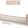 Unyqoos® Houten wandrekken voor kinderkamer en meer, set van 4 stuks