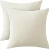 Unyqoos® Set van twee zachte chenille kussenhoezen voor stijlvolle woondecoratie