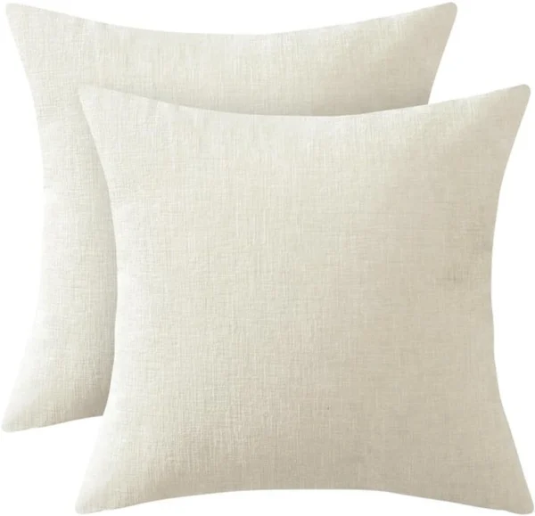 Unyqoos® Set van twee zachte chenille kussenhoezen voor stijlvolle woondecoratie