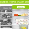 Unyqoos® Stapelbare vershouddozen met afdruipmanden voor groenten en fruit