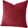 P-87213586844220-20260406112119.webp Unyqoos® Decoratieve wijnrode corduroy kussensloop voor een stijlvolle woonkamer