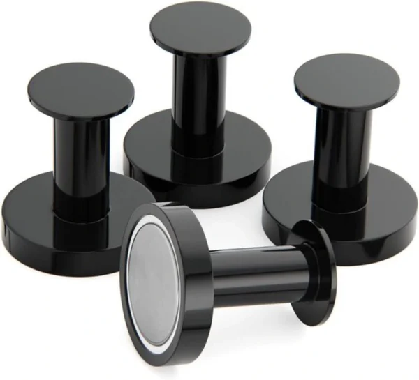 Unyqoos® Set van 4 krachtige magneethaken voor veelzijdig gebruik in huis en kantoor