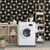 P-87213587368799-20260405114610.webp Unyqoos® Donkerbruin en grijs zelfklevend behang met geometrisch patroon, waterdicht en verwijderbaar 44 cm x 10 m