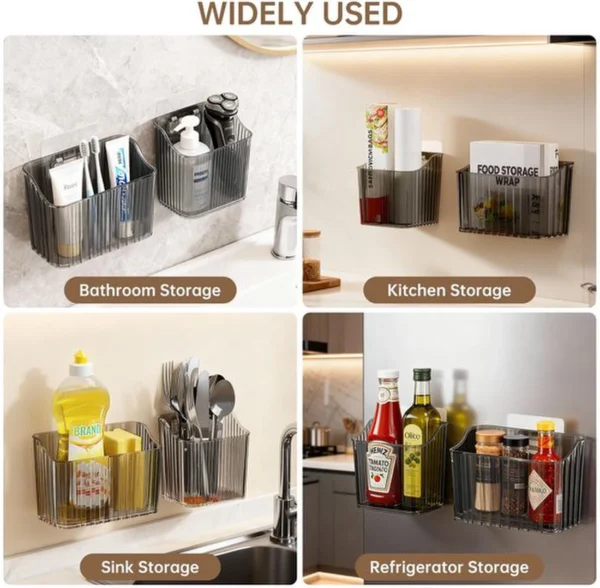 Unyqoos® Zelfklevende opbergdoos voor keukenkast en badkamer zonder boren