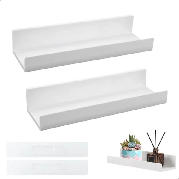 Unyqoos® Zwevende zelfklevende wandplank voor multifunctioneel gebruik in huis