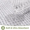 Unyqoos® Zachte en absorberende badmat met antislip voor badkamer en douche