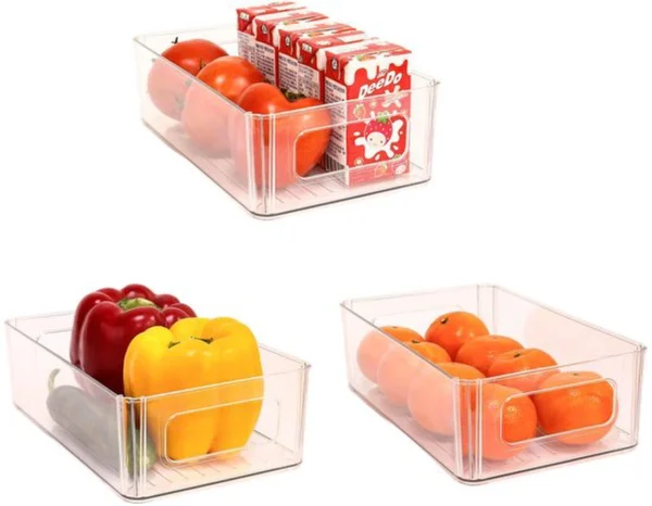 P-87213588226710-20260406095129.webp Unyqoos® Stapelbare doorzichtige opbergdozen voor koelkast en keukenorganisatie
