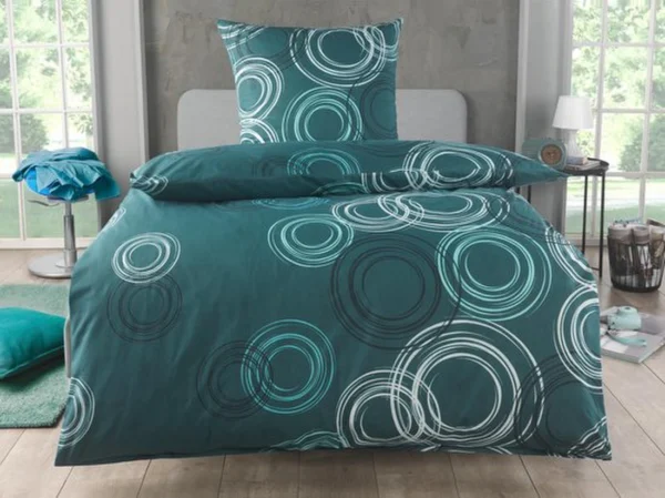 P-87213588766051-20260405105119.webp Unyqoos® Stijlvol Katoenen Beddengoed met Cirkelpatroon en Ritssluiting 135 x 200 cm