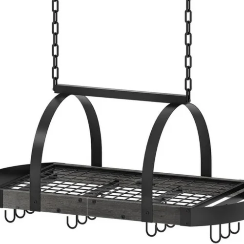 Unyqoos® Ruimtebesparend hangend keukenkastrek met 12 haken voor georganiseerde keuken
