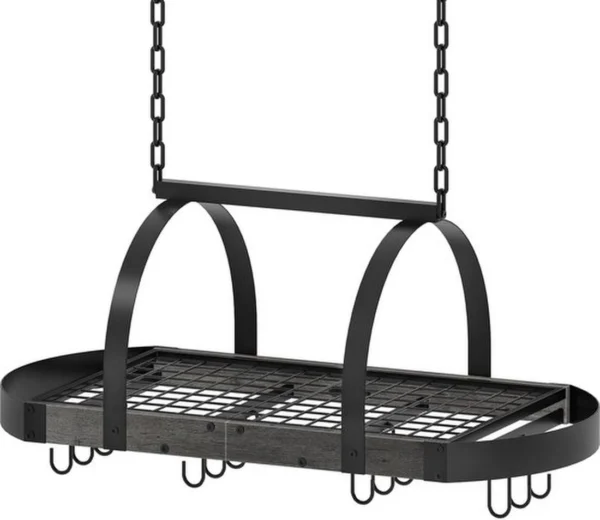P-87213589041790-20260406095959.webp Unyqoos® Ruimtebesparend hangend keukenkastrek met 12 haken voor georganiseerde keuken