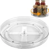 Unyqoos® Transparant draaiplateau voor organisatie in koelkast en keuken 23,5 cm