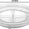 Unyqoos® Transparant draaiplateau voor organisatie in koelkast en keuken 23,5 cm