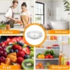 Unyqoos® Transparant draaiplateau voor organisatie in koelkast en keuken 23,5 cm