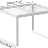 P-87213589417232-20260406101726.webp Unyqoos® Stapelbaar metalen opbergrek voor keuken en badkamer, witte draadconstructie
