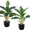 P-87213589661390-20260405142105.webp Unyqoos® Set van twee levensechte kunstplanten in pot voor decoratieve doeleinden