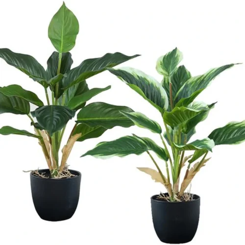 P-87213589661390-20260405142105.webp Unyqoos® Set van twee levensechte kunstplanten in pot voor decoratieve doeleinden