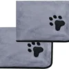 P-87213589742400-20260405182808.webp Unyqoos® Set van twee zachte en absorberende handdoeken voor huisdieren van microvezel
