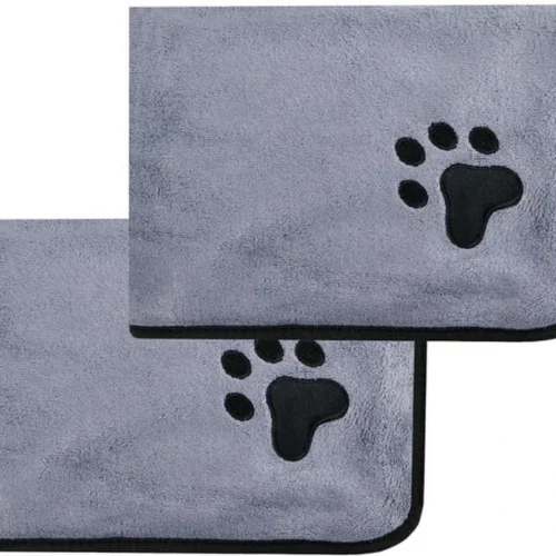 P-87213589742400-20260405182808.webp Unyqoos® Set van twee zachte en absorberende handdoeken voor huisdieren van microvezel