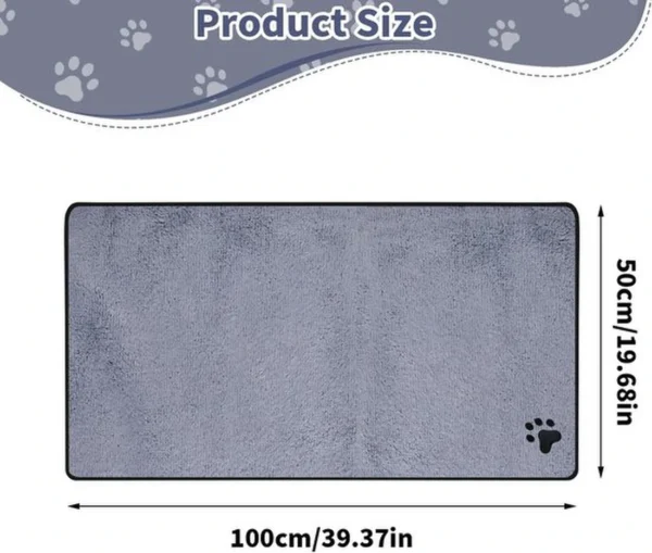 P-87213589742401-20260405182820.webp Unyqoos® Set van twee zachte en absorberende handdoeken voor huisdieren van microvezel
