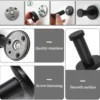 P-87213589862503-20260406121042.webp Unyqoos® Set van zes ruimtebesparende mat zwarte haken voor badkamer en keuken