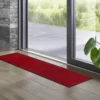 Unyqoos® Wasbare rode deurmat voor binnen en buiten gebruik van 35 x 120 cm